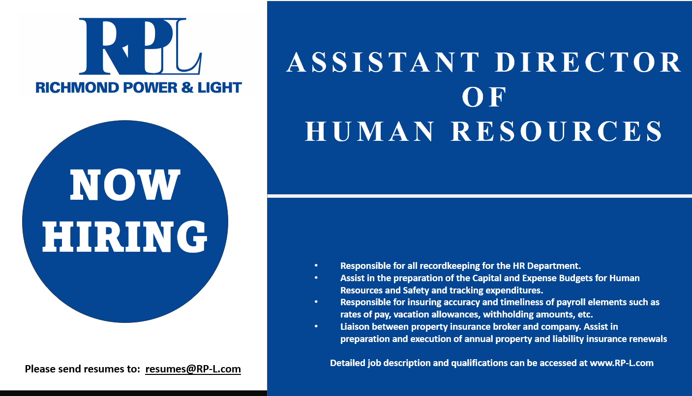 assitant hr job posting